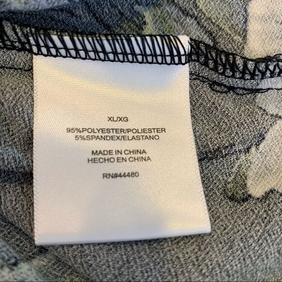 CHRISTIAN SIRIANO V-Neck Tunic DRESS Black Floral - Size XL - Picture 6 of 8